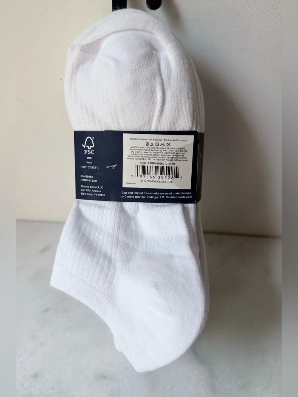 GAP Women's White Cotton Low Cut Socks - 10 Pack